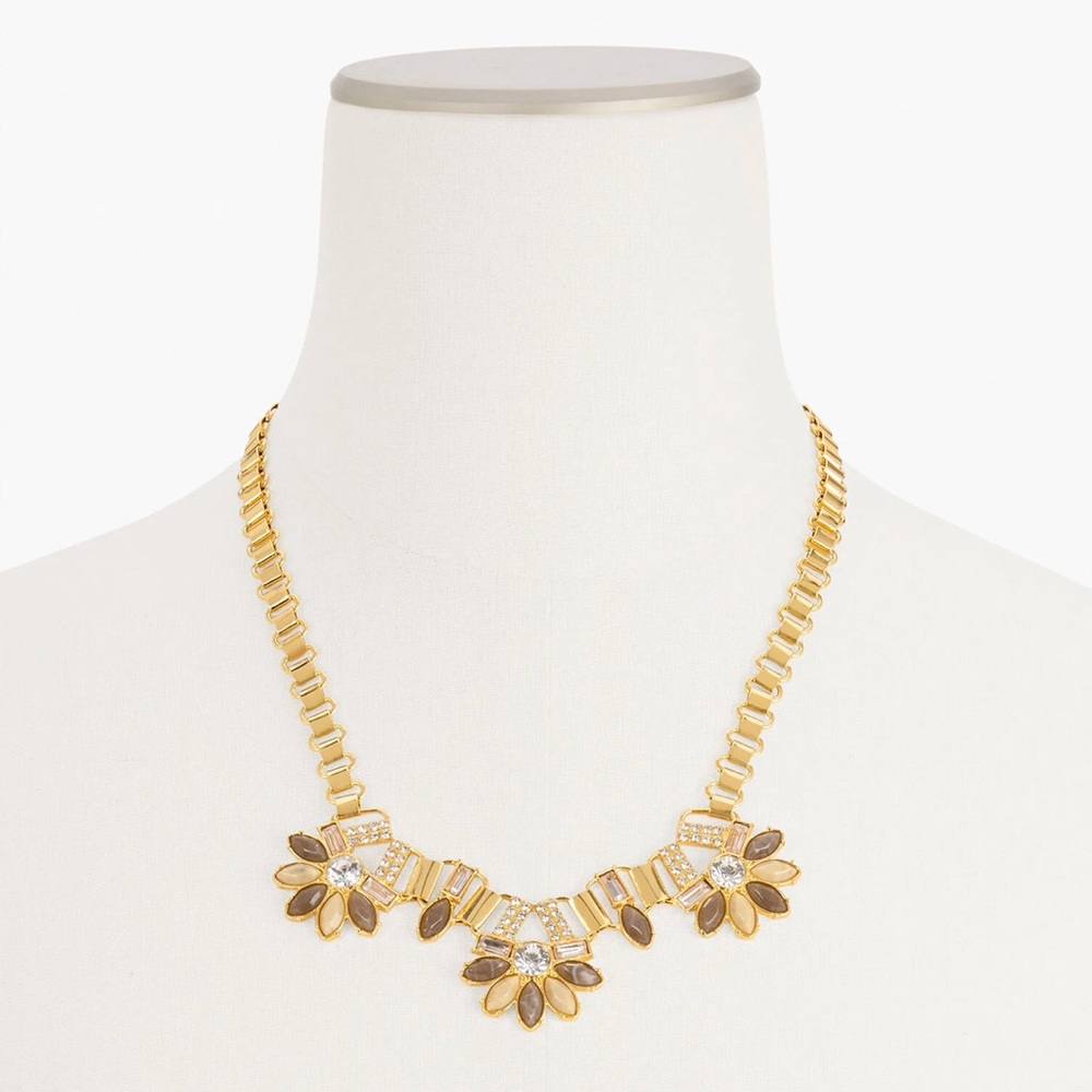 Talbots Gold Floral Book Chain Necklace - Picture 3 of 9